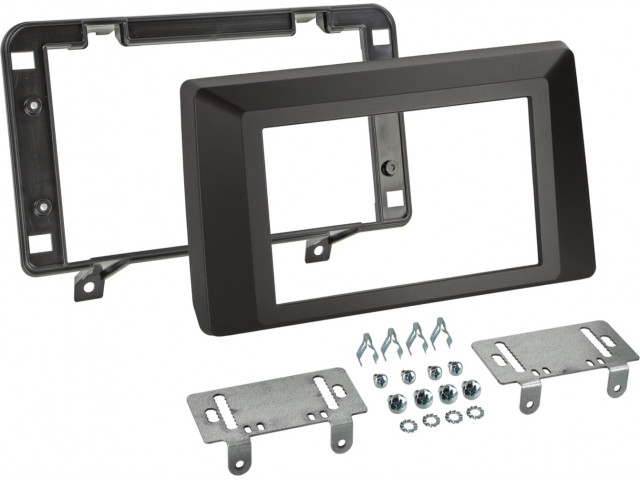 2-DIN Paneel Dacia Duster (SR) 2021-2022 - Kleur: zwart