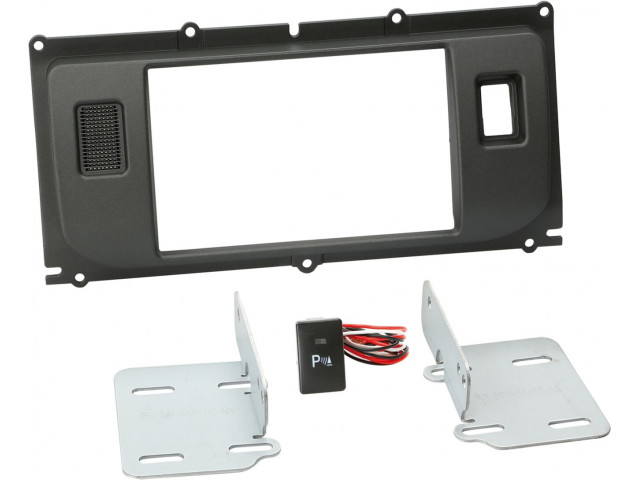 2-DIN Paneel Land Rover Evoque met PDC button 2011-2019 Kleur: Antraciet 