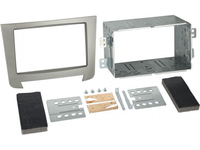 2-DIN Paneel SsangYong Rexton 2013-2019 Kleur: Zilver