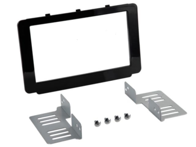 2-DIN Paneel Toyota Hilux 2015> Kleur: Zwart