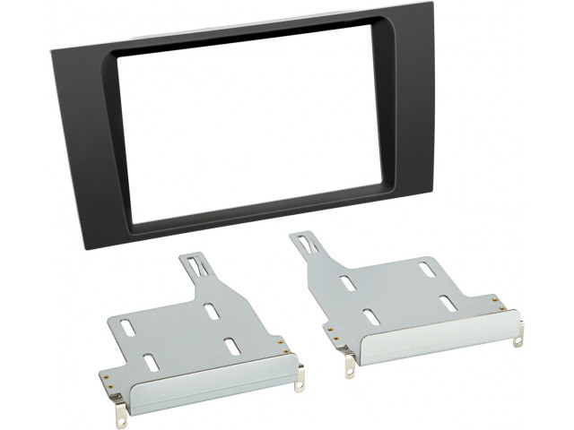 2-DIN Paneel Audi A4 Symphony 2000-2001 Zwart 