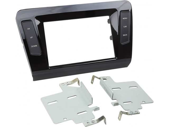 2-DIN Paneel Skoda Octavia 2013-2019 Kleur: Piano Zwart