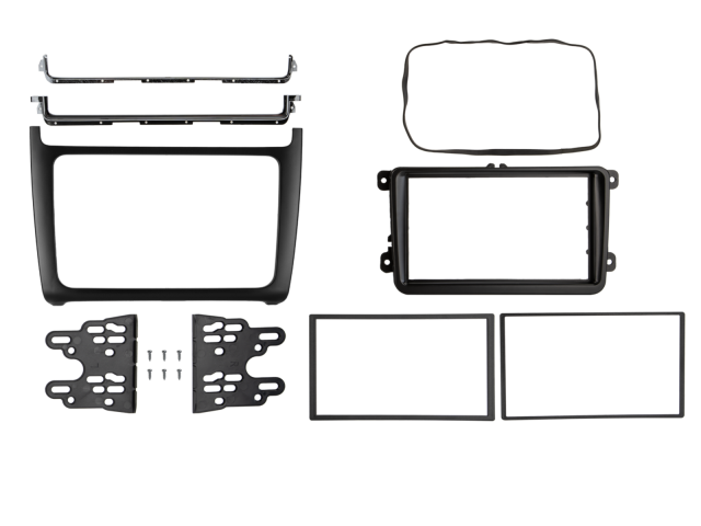 2-DIN frame Volkswagen Polo 2014-2017 Zwart