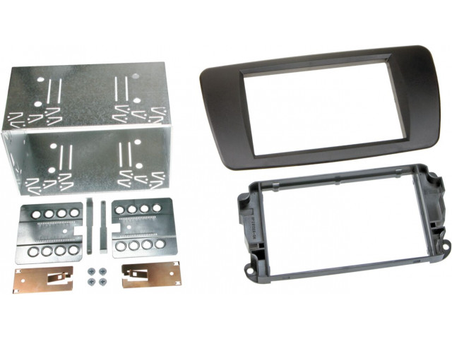 2-DIN Paneel Seat Ibiza (6J) 2008-2017 - Nit Zwart
