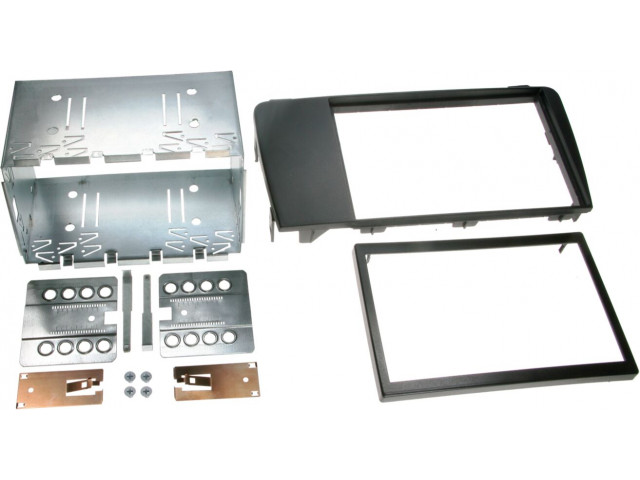 2-DIN Paneel Volvo S60/ V70/ XC70 - Kleur: Zwart