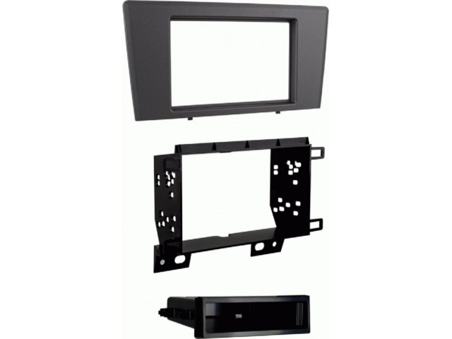 2-DIN-radiopaneel met opbergvak Volvo S60/V70/XC70 grijs (METRA)