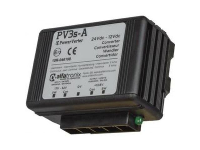 Omvormer PV3s-A 24V -> 12V Continue 3A / Periodiek 6A Dual Output non-isolated