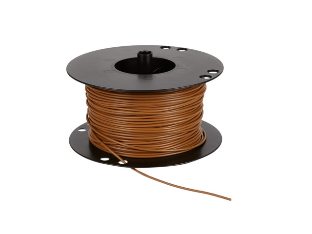 Voedingskabel haspel 0.75 mm² bruin 100 Meter