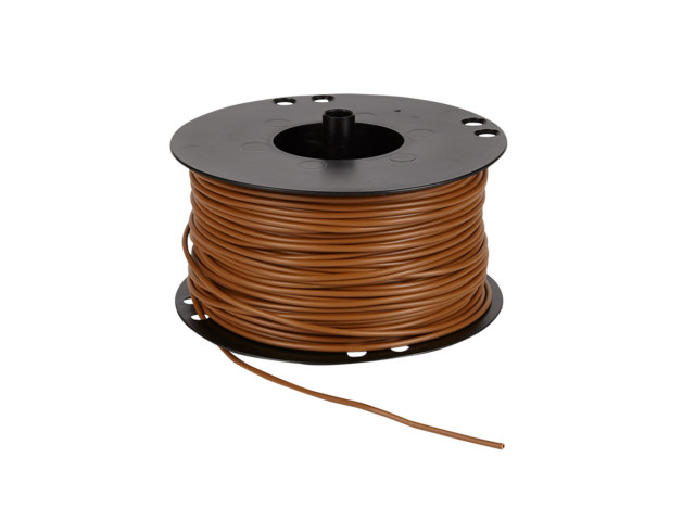 Voedingskabel haspel 1.50 mm² bruin 100 Meter