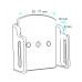Apple iPhone 5 / 12 Mini / 13 Mini / SE verstelbare houder met swivelmount. Met hoes