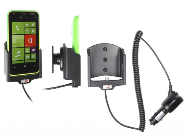 Nokia Lumia 620 Actieve houder met 12/24V lader. Let op: Uitlopend artikel, Kan niet retour!