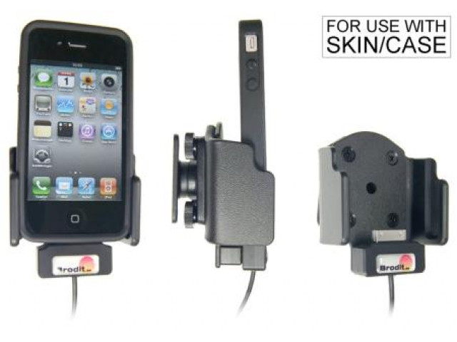 Apple iPhone 4/4S Passieve verstelbare houder met hoes (Griffin kabel)