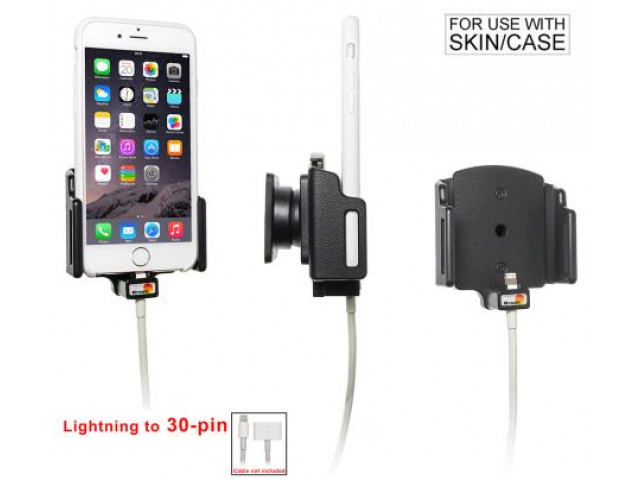 Apple iPhone 6 / 6S / 7 / 8 / X / Xs Passieve verstelbare houder. lightning naar 30pin adapter 