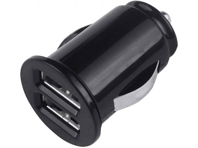 Grab 'n Go - 2.4A/12W Dual USB-A Car Charger - Black