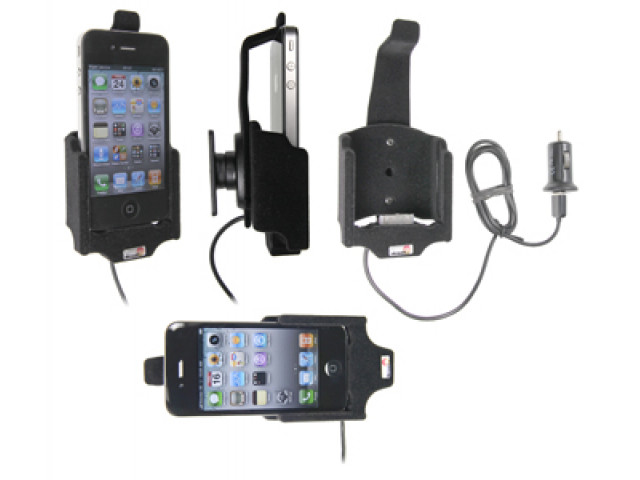 Apple iPhone 4/4S Actieve houder. Met slot en 12V USB Let op: Uitlopend artikel, Kan niet retour!