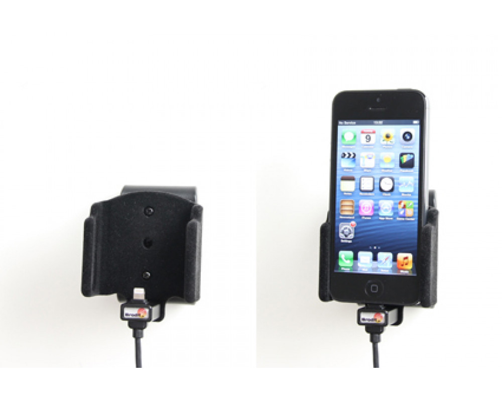 complicaties Beschrijven overzee Apple iPhone 5 / 5S / SE Actieve houder met 12V USB plug (Gestoffeerd)