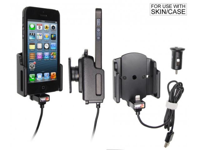 Apple iPhone 5 / 5S / SE Actieve verstelbare houder met 12V USB plug