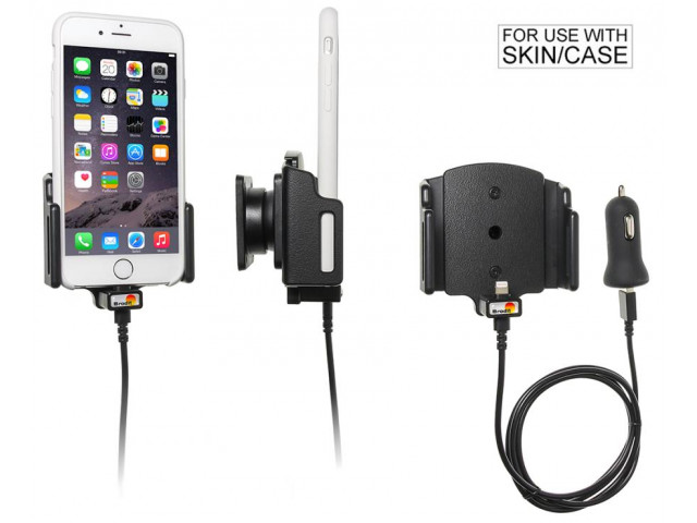 Apple iPhone 6 / 6S / 7 / 8 / X / Xs Actieve verstelbare houder met 12V USB plug