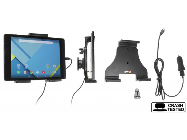 Universele Verstelbare Tablet Actieve houder met12V USB Plug 140-195mm 