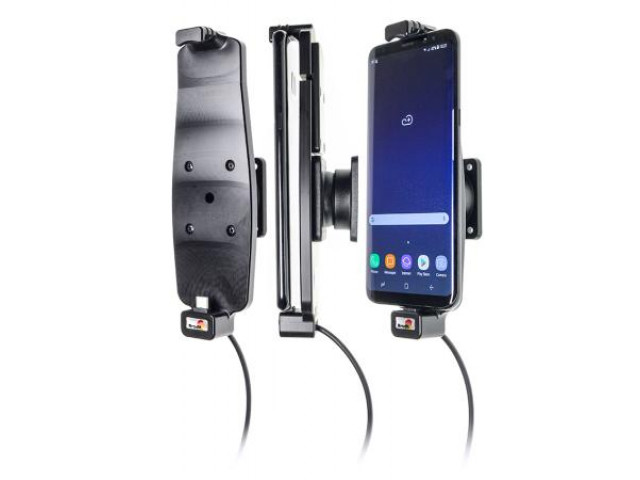 Samsung Galaxy S8+ / S9+ / S10+ Actieve houder met 12V USB plug. Met hoes