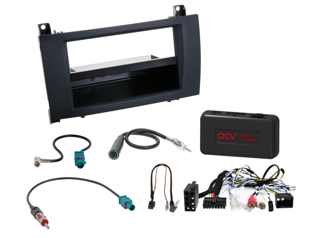 2-DIN-set met vak Mercedes-voertuigen LFB/analoog/antenne