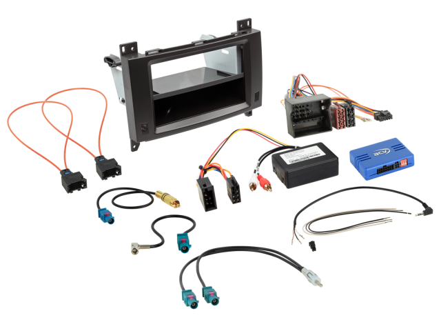 2-DIN Kit met Vak Diverse Mercedes Benz SWI/Analoog/Antenne 