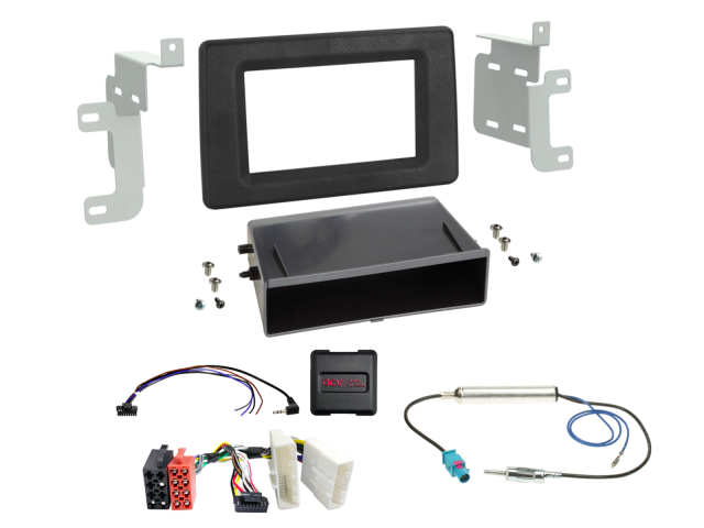 2-DIN Kit met aflegvak Nissan/Opel/Renault Analoog SWI/Antenne 
