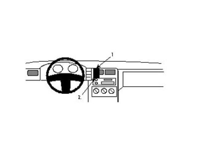 ProClip - Seat Cordoba/Ibiza/Inca - Volkswagen Caddy/Polo  Center mount