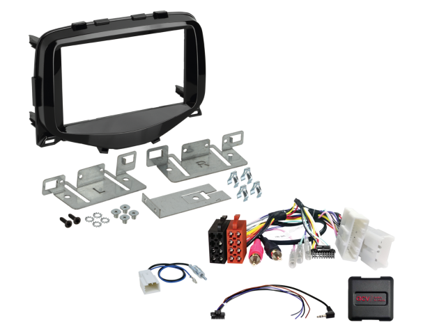 2-DIN kit Citroën C1 / Peugeot 108 / Toyota Aygo - Kleur : piano Zwart