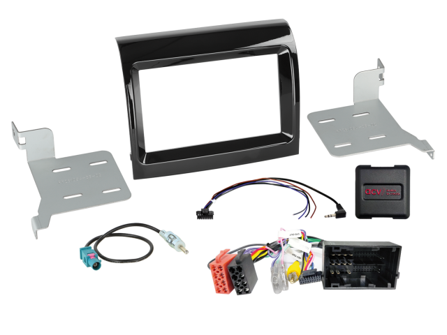 2-DIN Kit Fiat Ducato/ Citroën Jumper/ Peugeot Boxer(250*) Facelift 2016-> Pianolak Zwart