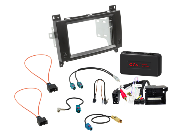 2-DIN Kit Mercedes Voertuigen SWI/Analoog/Antenne