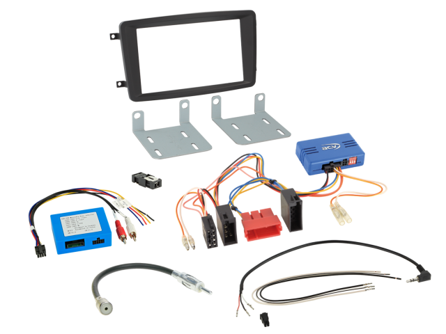 2-DIN Kit Mercedes Voertuigen SWI/Analoog/Antenne 