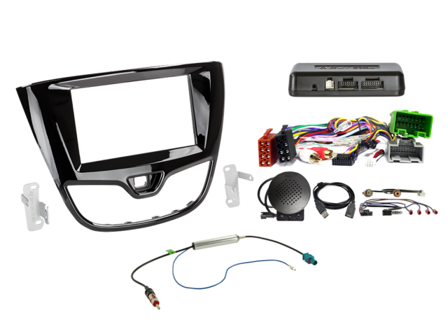 2-DIN Kit Opel Karl 12/2015-01/2018 pianozwart i-dapter