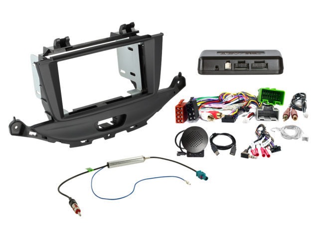 2-DIN Kit Opel Astra K 2015-2019 16Pin groen/grijs i-dapter
