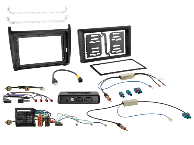 9“/7” Kit VW Polo 04/2014-07/2017 black i-dapter/antenna