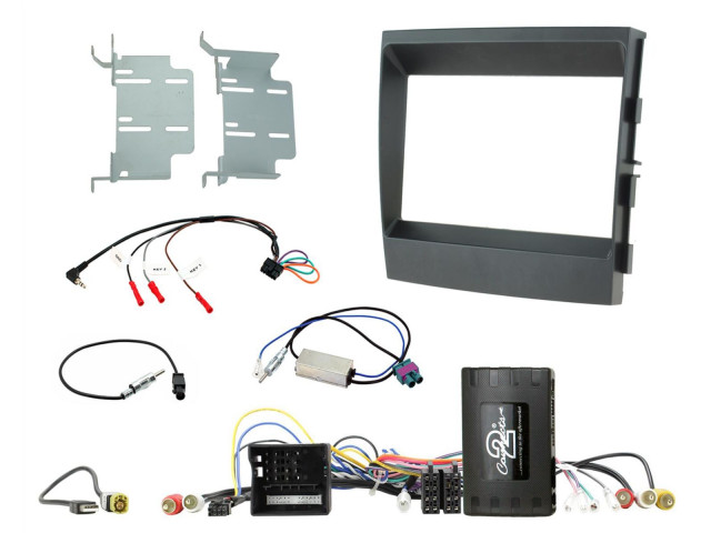 2-DIN Inbouw-KIT Porsche Panamera 2009-2016 Infoadapter/analoge versterker