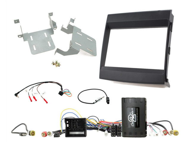 2-DIN Inbouw-KIT Porsche Cayenne 2011-2016 - Info adapter/analoge versterker