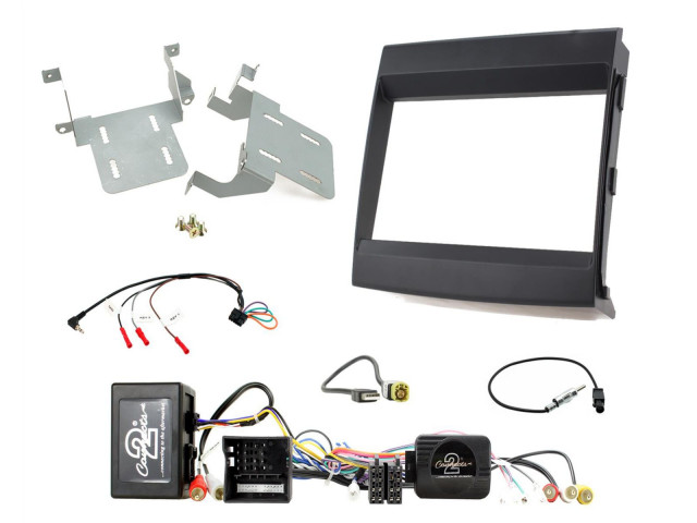 2-DIN Paneel Kit Porsche Cayenne 2011-2016 S.W.I./Amp MOST zwart