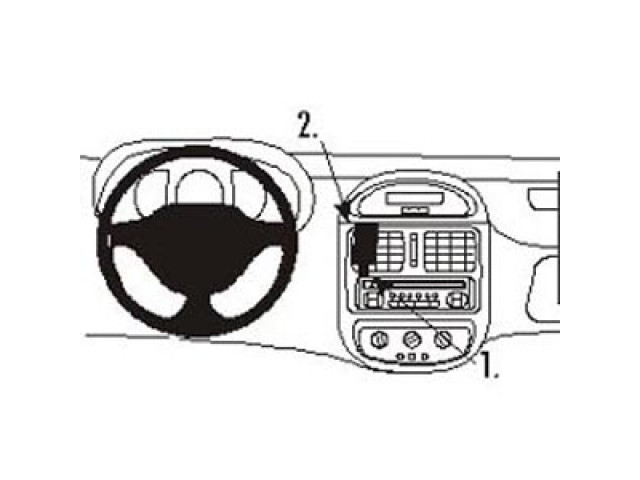 ProClip - Renault Clio I 1999-2001 Center mount