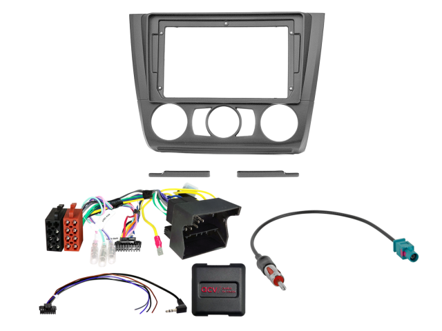 9" Kit BMW 1series 2007-2013 manual air condition SWC