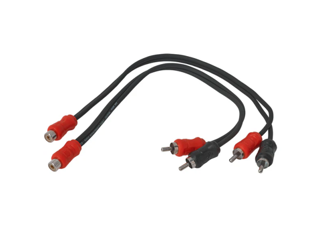 Auto-Connect Level 1 RCA Y-adaptor 2Male 1Female Koaxial