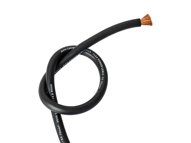 Auto-Connect Power Cable CCA Flex 53mm2 black 20m