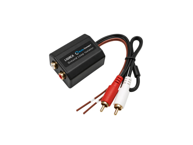Auto-Connect Ground loop isolator, 2RCA-2RCA input Auto-Connect Ground loop isolator, 2RCA-2RCA input