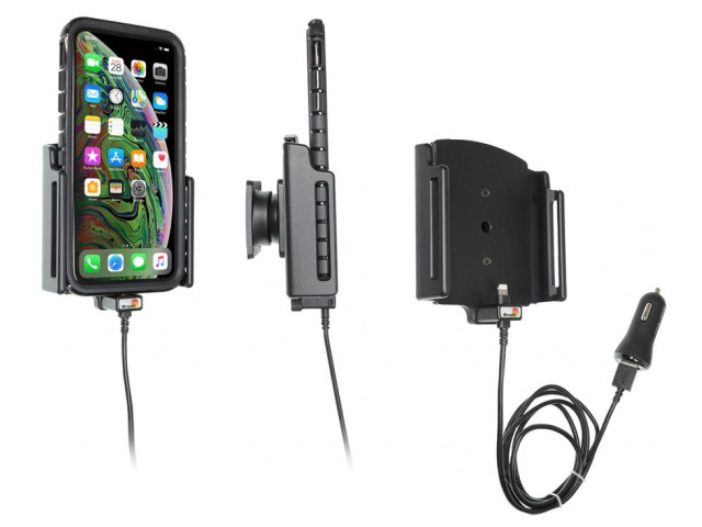 Apple iPhone Xs Max / iPhone 11 Pro Max Actieve verstelbare houder met 12V USB plug