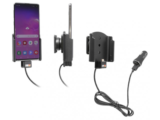 Samsung Galaxy S10 Actieve houder met 12V USB plug