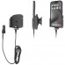 Apple iPhone 15 / 15 Pro , Actieve verstelbare  houder met 12V USB SIG-Plug 70-83mm