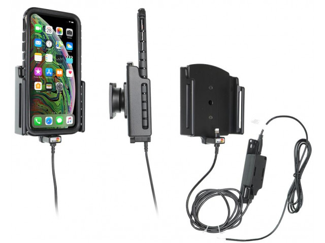 Appel iPhone Xs Max / iPhone 11 Pro Max Actieve verstelbare houder met 12V USB plug