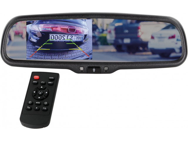 4,3 inch spiegelmonitor (zeer scherp beeld) 2 video-ingangen