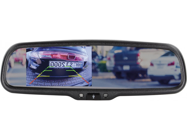 4,3 inch zelf dimmende spiegelmonitor 2 video-ingangen