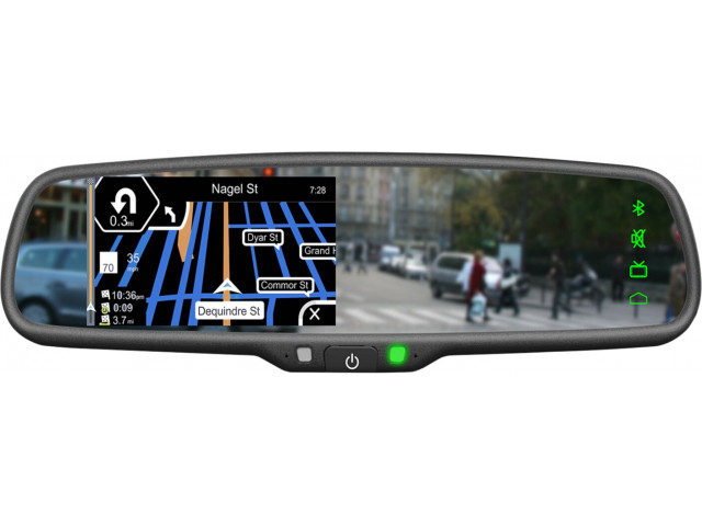 4,3 inch spiegelmonitor incl. Win CE Navigatie + Bluetooth handfree